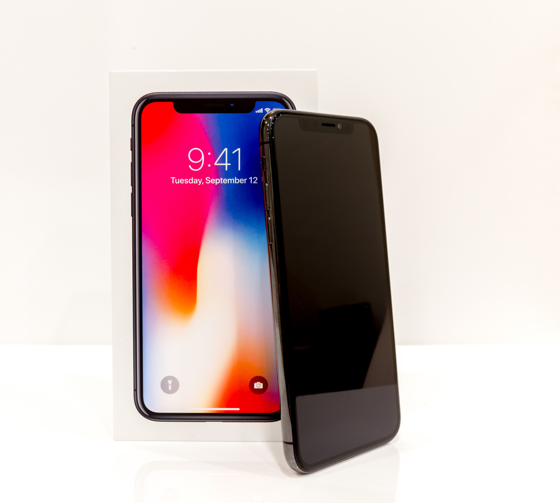 MOSCOW,RUSSIA 12 NOVEMBER, 2017: Iphone X smart phone